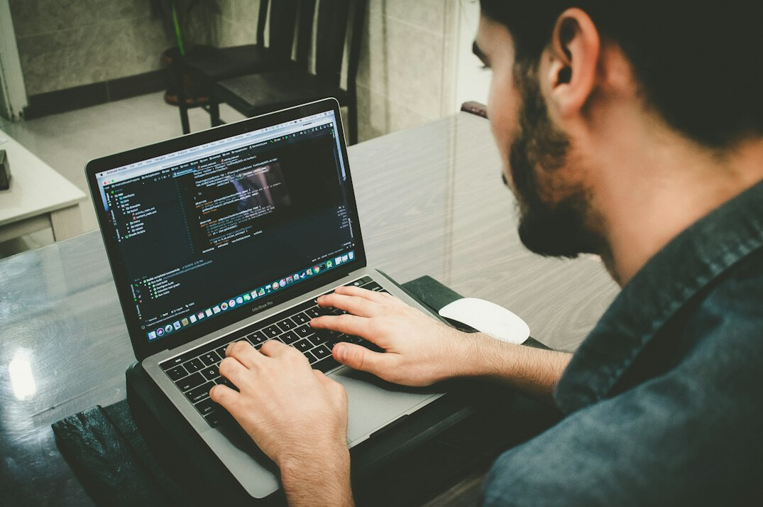 student learning to code